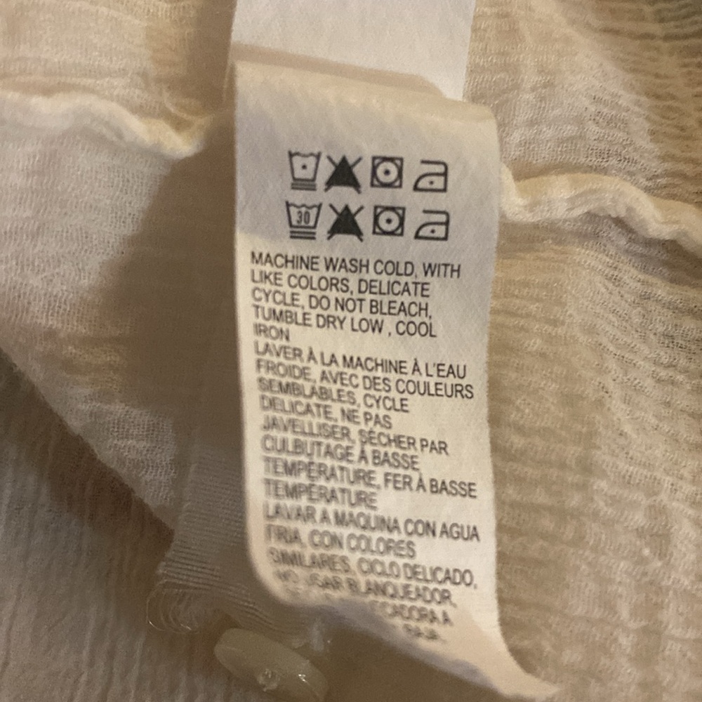 Lucky Brand Lightweight Gauze and Lace Romantic Top, Size 1X - Picture 8 of 9